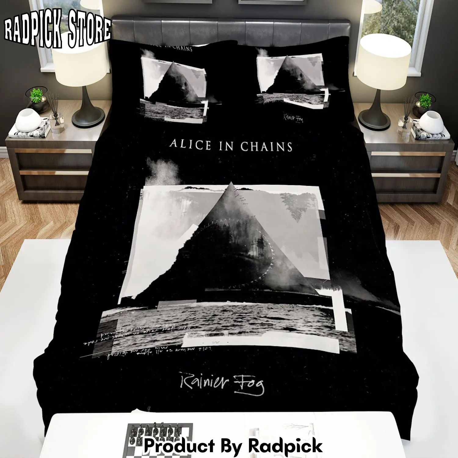 Radpick alice in chains rainier fog bed sheets spread comforter duvet cover bedding sets rp3278848